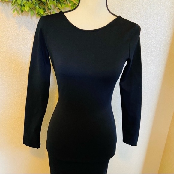NWOT Va Va Voom Black Backless Midi Dress - Picture 8 of 9